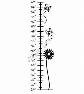Flower Growth Chart 1 Wall Sticker Vinyl Decal The Wall Works