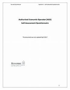 Fillable Online Appendix 02 Self Assessment Questionnaire The Self