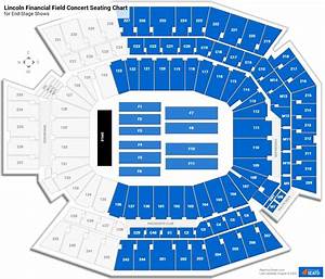 Lincoln Financial Field Concert Seating Chart Rateyourseats Com