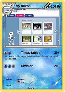 Pokémon My Maths Times Tables My Pokemon Card