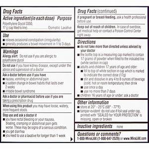 Miralax Dosage Chart For Kids