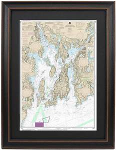 Framed Nautical Map Narragansett Bay Noaa 13221 Nautical Etsy