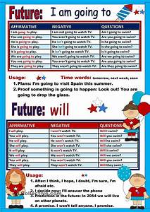 Chart Will Going To Anglaisfacileenfant Teaching English Grammar