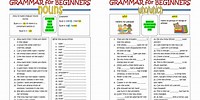 Basic English Grammar Exercises for Beginners