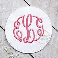 6 Inch Circular Monogram Embroidery Designs
