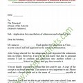 Cancellation Letter