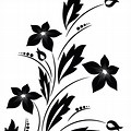 Black Flower Clip Art No Background