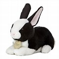 Black and White Stuffed Bunny