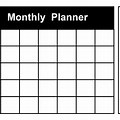 Blank Monthly Planner