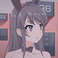Blue Bunny Anime Girl PFP