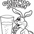 Bunny Drinking Soda Coloring Pages