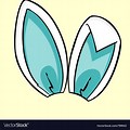 Bunny Ears Clip Art Blue