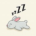 Bunny Sleeping Small Drawing