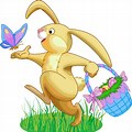 Easter Bunny Hopping Clip Art
