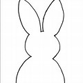 Easter Bunny Outline for Kids