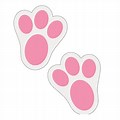 Easter Bunny Paw Print Clip Art
