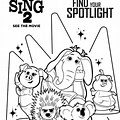 Free Coloring Pages Sing 2