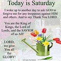 Good Morning Saturday Prayer Quotes