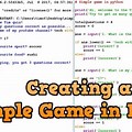 How Create Game Python