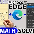 Microsoft Edge Math