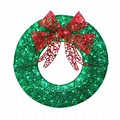 Outdoor LED Lighted Christmas Wreaths