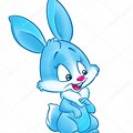 Pink Blue Bunny Cartoon Easter Beastk