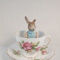 Teacup with a Bunny Decor