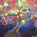 Trippy Tree Acid Art