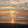 Wake Up Early Quotes Benjamin Franklin