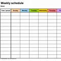 Time Schedule Template