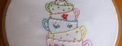 Bunny Tea Party Embroidery Design PES