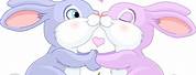 Cute Easter Bunny Love Clip Art