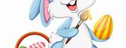 Funny Cartoon Animals Playing the Easter Bunny