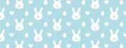 Light Blue Easter Bunny Pattern
