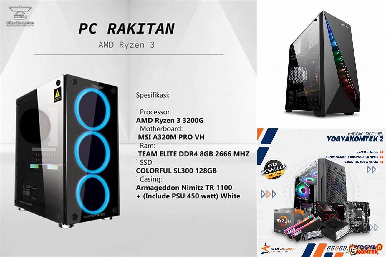 1. Komputer Rakitan AMD Ryzen 3