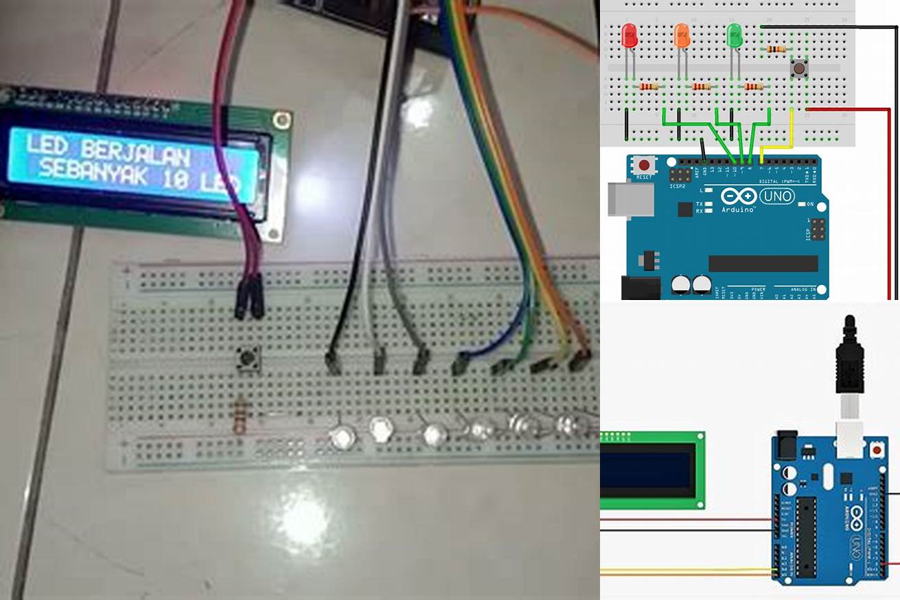 1. Program LCD dengan Push Button Arduino