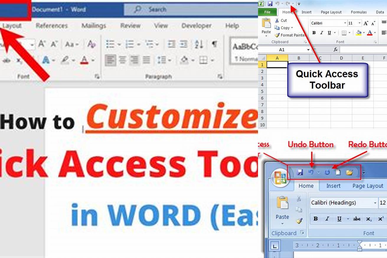 1. Quick Access Toolbar di Microsoft Office