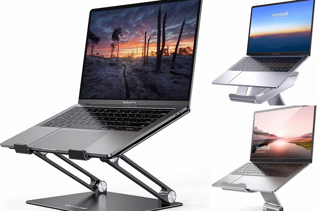 2. Lamicall Adjustable Laptop Stand