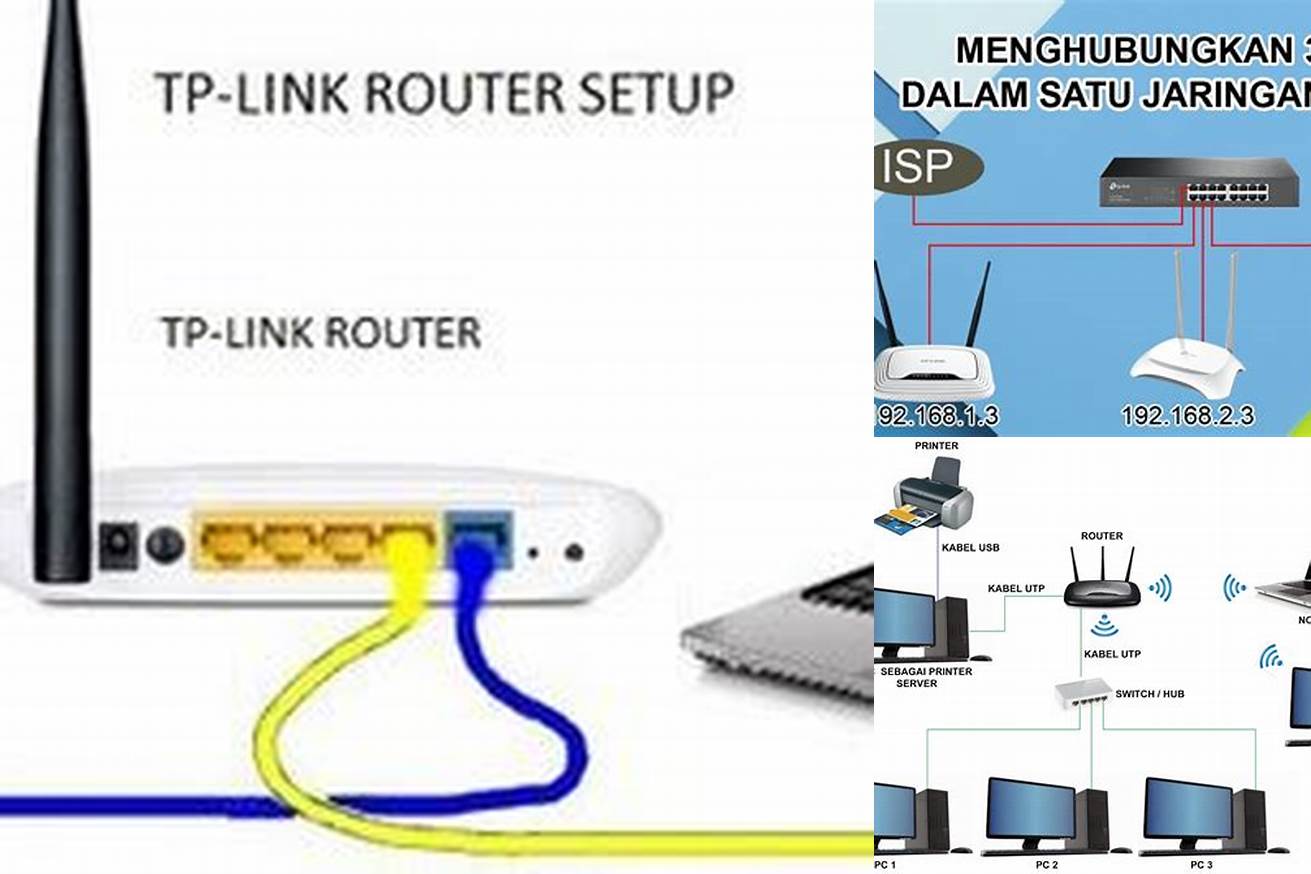 2. Menghubungkan PC dengan router menggunakan kabel crossover