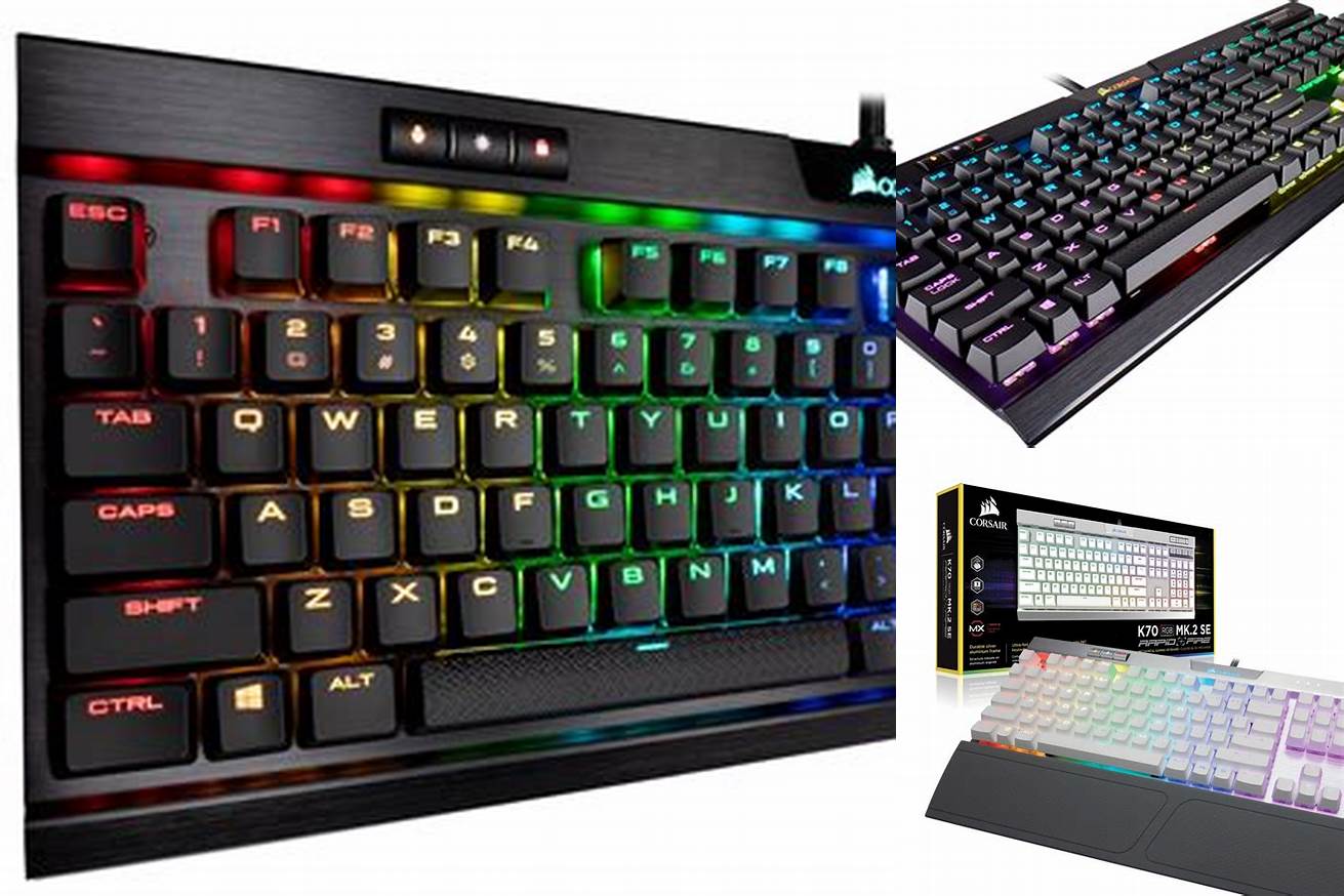 3. Corsair K70 RGB MK.2 Mechanical Gaming Keyboard