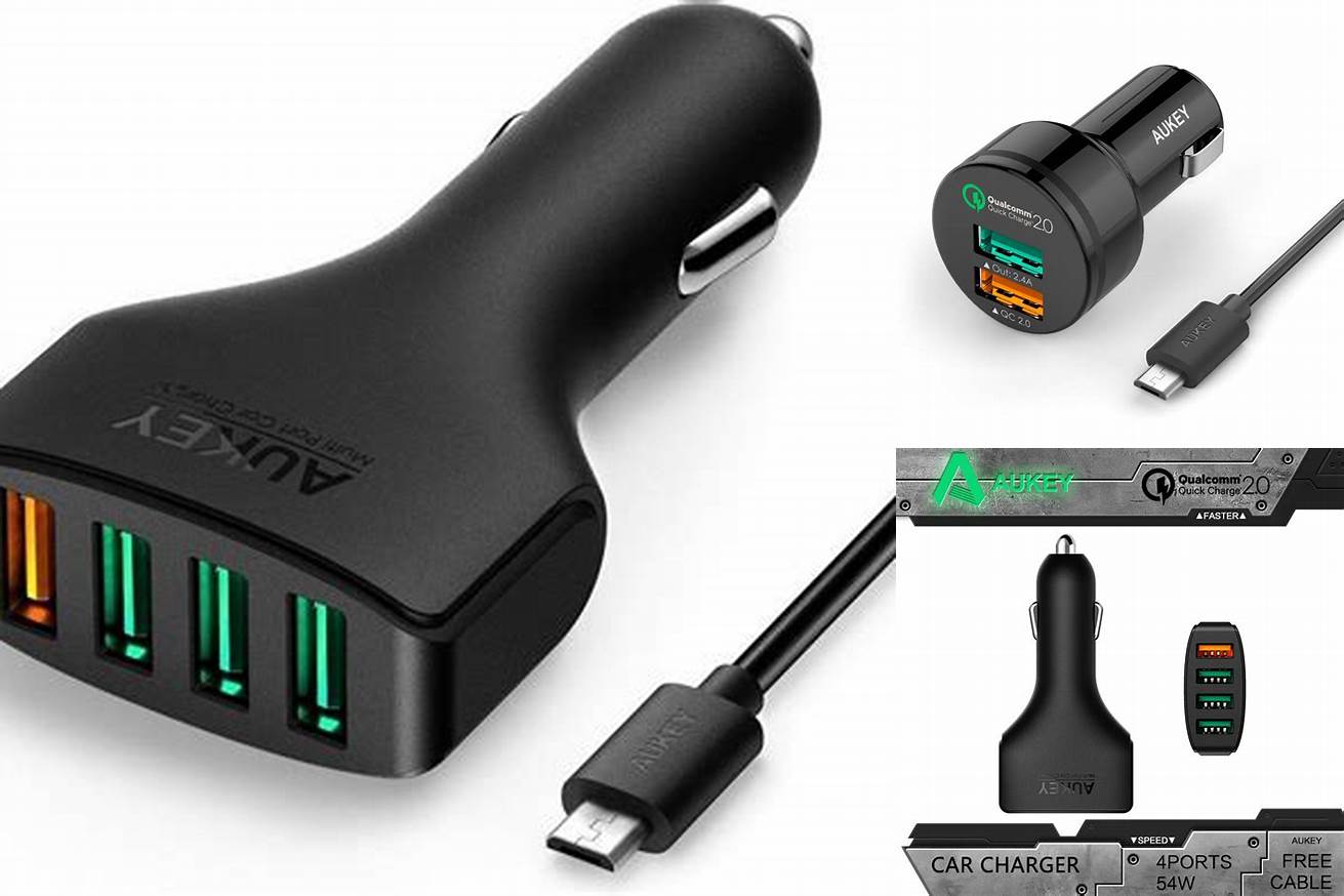 4. Aukey Quick Charge 2.0 Car Charger