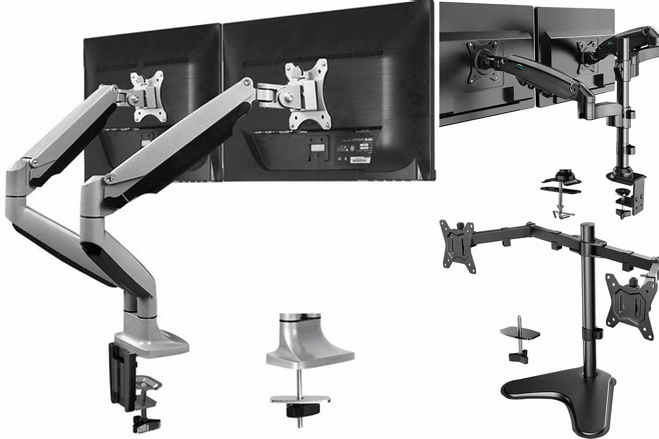 4. HUANUO Dual Monitor Mount Stand