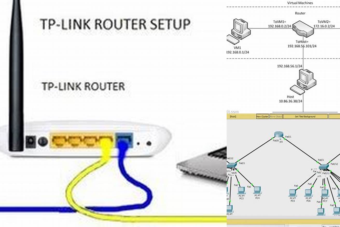 4. Menghubungkan PC dengan router menggunakan Virtual Router