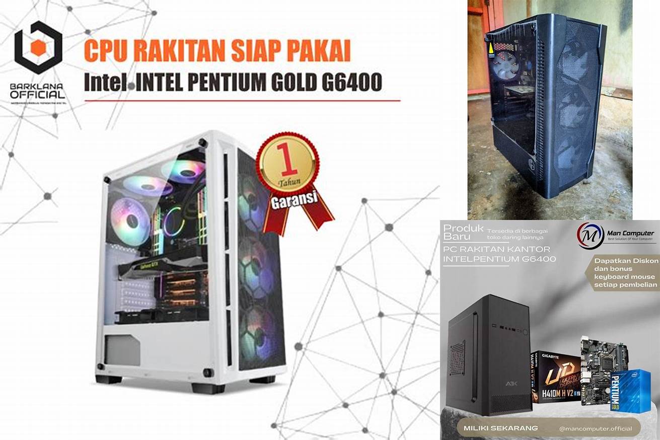4. PC Budget Rakitan Intel Pentium