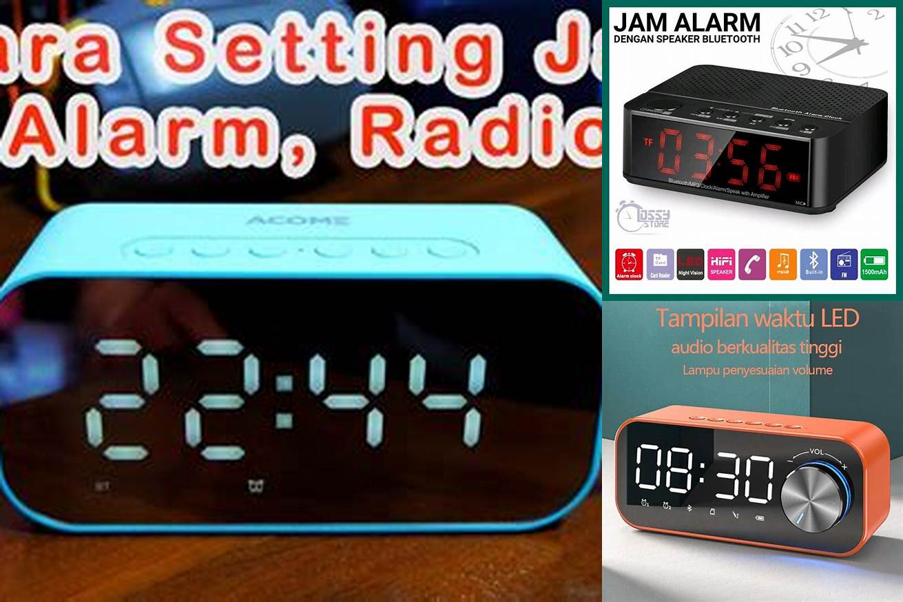 5. Jam Digital Desktop dengan Bluetooth Speaker