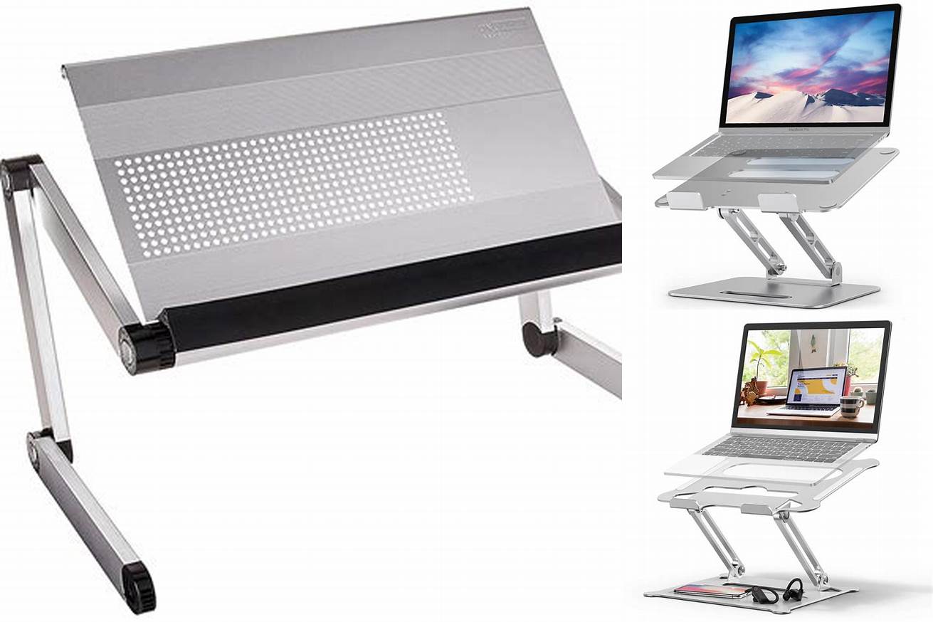 5. Laptop Stand Adjustable with Book Holder