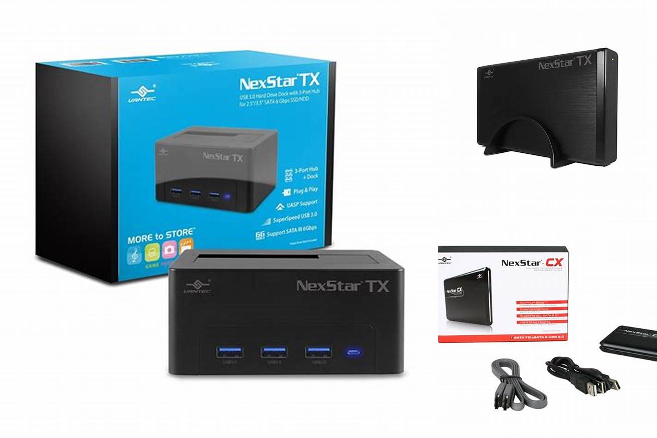 5. Vantec NexStar TX 2.5-Inch SATA to USB 3.0 External Hard Drive Enclosure