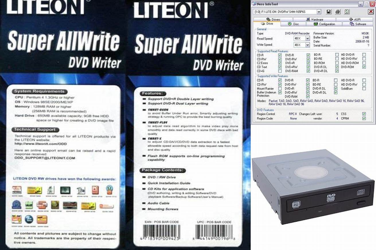 6. Lite-On Super AllWrite DVD Writer