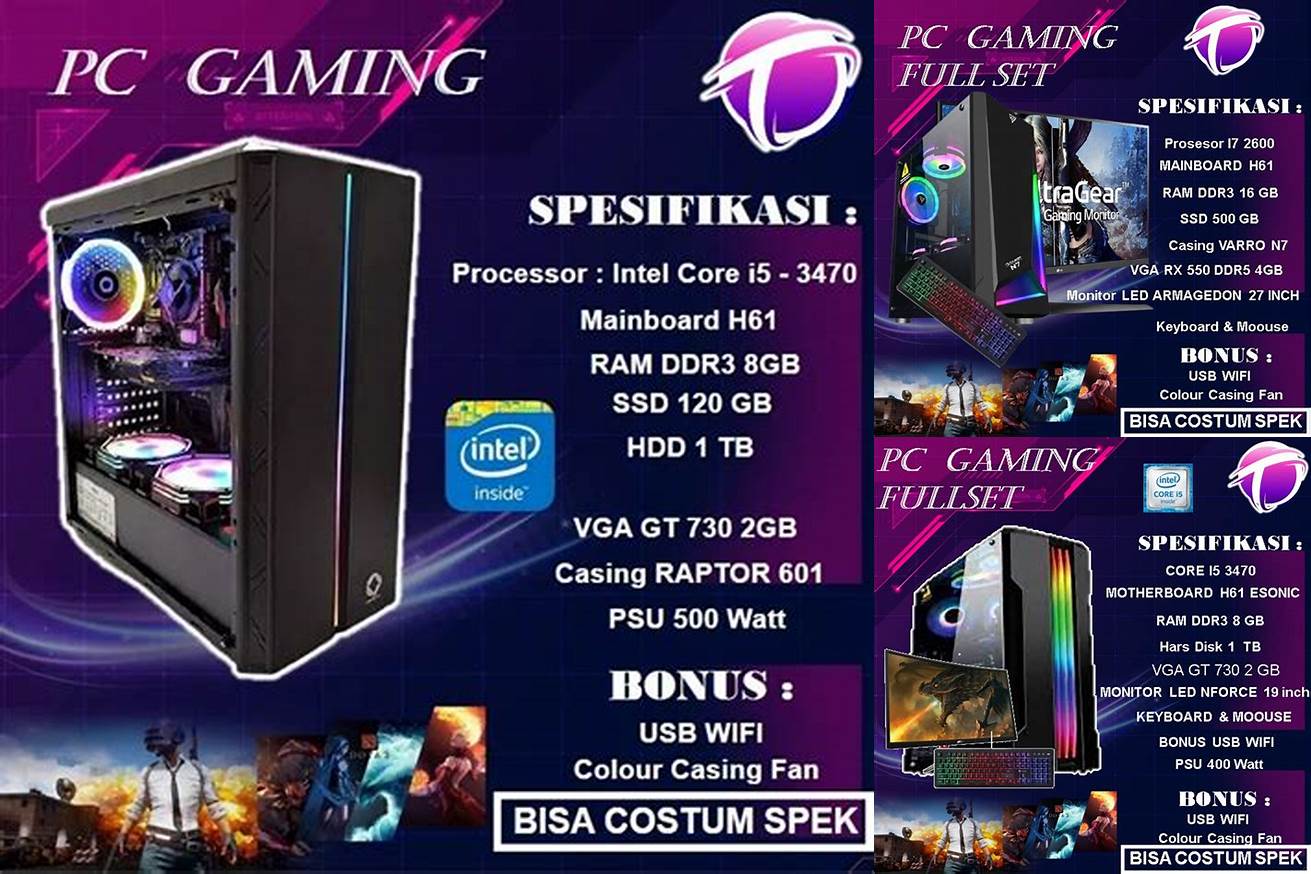 6. PC Rakitan Gaming Murah 1 Jutaan: Intel Core i5-9400F