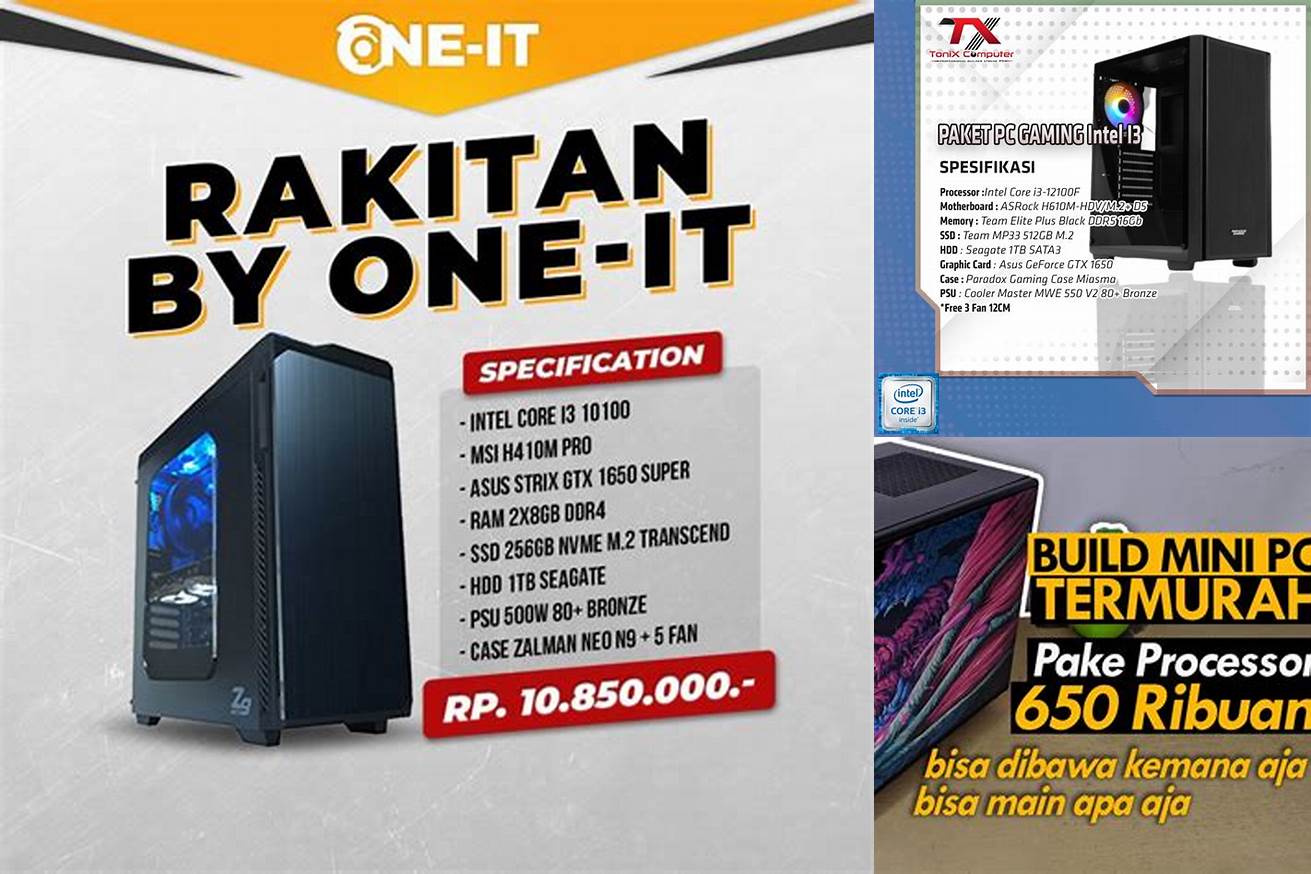 6. Rakit PC Murah Bandung - PC Multimedia Intel Core i3